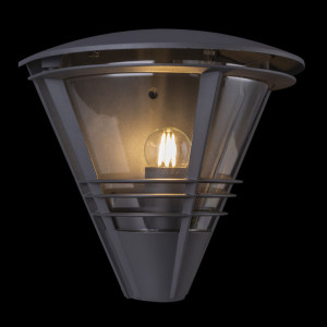 Aplica de exterior din aluminiu antracit deschis, 1 bec, dulie E27, 32093A, Globo [2]- savelectro.ro