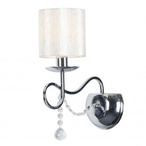 Aplice, Aplica Elegance KL6669, 1xE14, alba+crom, IP20, Klausen - savelectro.ro
