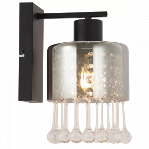 Corpuri de iluminat, Aplica Hendry 15884W, 1xE27, fumurie+neagra, IP20, Globo - savelectro.ro