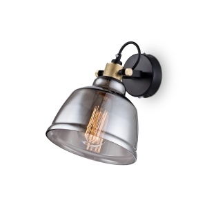Aplica Irving T163-01-C, 1xE27, neagra+fumurie, IP20, Maytoni [3]- savelectro.ro