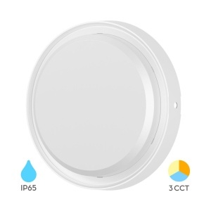 Aplica LED exterior, 18W, lumina calda/neutra/rece, 2020 lm, IP65, alba, Braytron