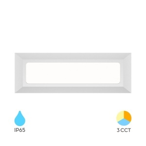 Aplice LED, Aplica LED exterior 3W, 180lm, lumina calda/neutra/rece, IP65, alba, Braytron - savelectro.ro