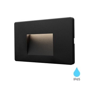 Aplice LED, Aplica LED exterior 85x134, 3W, 240lm, lumina calda (3000 K), IP65, neagra, Braytron - savelectro.ro