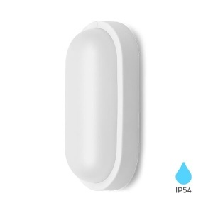 Corpuri de iluminat exterior, Aplica LED exterior 8W, lumina rece (6500 K), 700lm, IP54, alba, Braytron - savelectro.ro