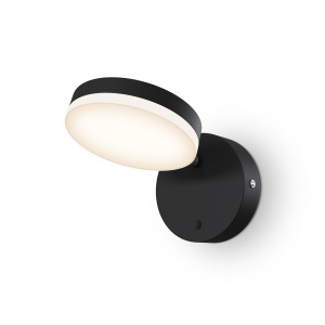 Aplica LED Fad MOD070WL-L8B3K, 8W, 450lm, lumina calda, IP20, neagra, Maytoni [1]- savelectro.ro
