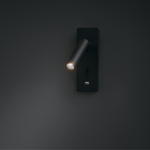 Aplica LED Mirax C041WL-L3B3K, 3W, 200lm, lumina calda, IP20, neagra, Maytoni [2]- savelectro.ro