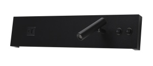 Aplice, Aplica LED Optonica, 11W, 4200K, cu intrerupator si USB, neagra, IP20 - savelectro.ro