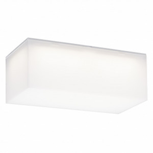 Aplice si felinare exterior, Aplica LED pentru exterior Block KL150001, 12W, 960lm, lumina neutra, IP65, alba, Klausen - savelectro.ro
