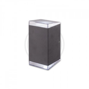 Aplice si felinare exterior, Aplica LED pentru exterior Masterled, neagra, 2 becuri, 7W, 980lm, lumina neutra (4500K), IP54, clasa energetica F - savelectro.ro