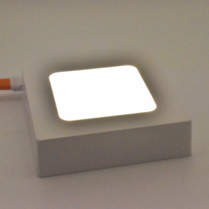 Aplica LED SMD 6W patrata, 350 lm, IP20, lumina naturala (4200K), 120x120mm, alba, Braytron