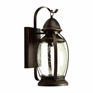 Aplice si felinare exterior, Aplica pentru exterior Oldies, 1 bec, dulie E27, neagra, transparenta, sticla, Klausen - savelectro.ro