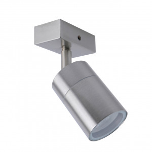 Aplice si felinare exterior, Aplica pentru exterior Strong, 1 bec, dulie GU10, crom, sticla, Klausen - savelectro.ro