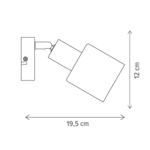 Aplica Serene AP1, E14, lemn, neagra, Klausen [2]- savelectro.ro