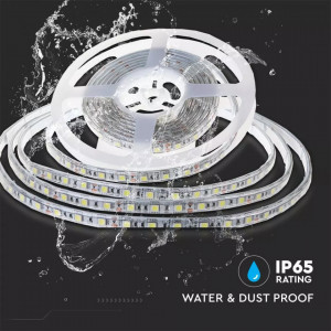 Banda led 24V 3528, 120 leduri/m, rola 10 m, protectie IP65, lumina naturala(4000 K), V-TAC [7]- savelectro.ro