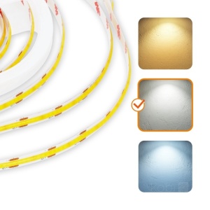 Banda led COB, lumina neutra(4000K), 10W/m, 950lm/m, 320 leduri/m, 12V, IP65, Kobi [6]- savelectro.ro