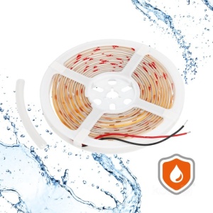 Banda led COB, lumina rece(6500K), 10W/m, 950lm/m, 320 leduri/m, 12V, IP65, Kobi [6]- savelectro.ro