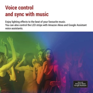 Banda LED flexibila GoSmart NEON White 3 m, 23 W, RGBIC, WiFi [13]- savelectro.ro