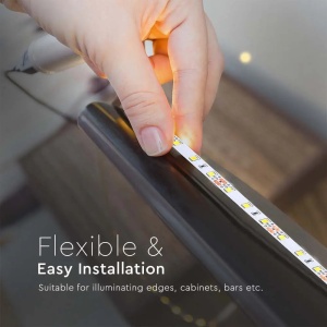 Banda led SMD 4040 V-TAC, lumina calda (3000K), 8W/metru, 60 leduri/m, 800lm/m, 12V, IP20 [6]- savelectro.ro