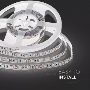 Banda led SMD 5050 V-TAC, albastra, 10.8W/m, 900lm/m, 60 leduri/m, 12V, IP20 [3]- savelectro.ro
