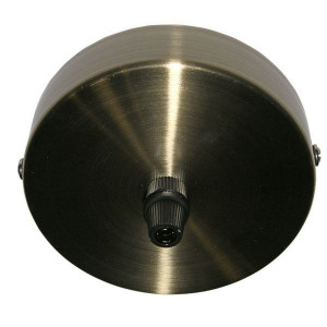 Cablu textil, Baza din aluminiu pentru pendul, auriu rustic, Lumen - savelectro.ro