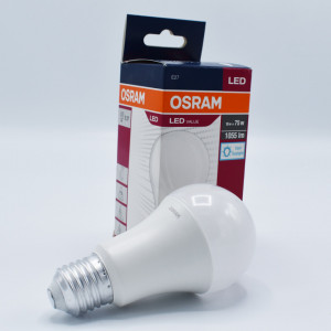 Bec led 10W (75W), E27, A75, 1055 lm, lumina rece (6500K), opal, Osram