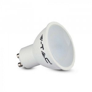 Bec led 4.5W(35W) V-TAC, GU10, 400 lm, lumina calda (3000 K), clasa energetica F [7]- savelectro.ro