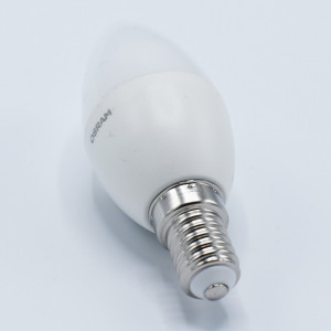 Bec led lumanare 5.5W (40W), E14, B40, 470 lm, lumina neutra (4000K), opal, Osram