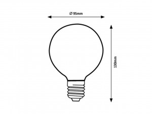 Bec LED 4W Smart Rabalux, dulie E27, 300 lm, RGB+ lumina calda(2700K), forma G95 [3]- savelectro.ro