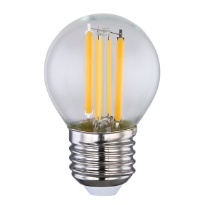 Becuri cu LED, Bec LED ILLU 6W, E27, 806 lm, Globo, lumina calda (2700 K), transparent, clasa energetica E - savelectro.ro