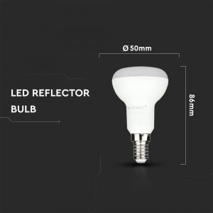 Bec led R50, cip Samsung, E14, 6W(40W), lumina calda, 470 lm, V-TAC [4]- savelectro.ro