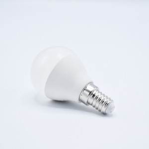 Bec LED sferic 7w (45W) cip Samsung, E14, P45, 600 lm, lumina neutra (4000K), opal, V-TAC