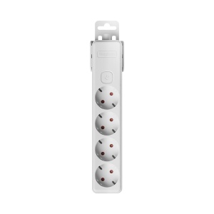 Bloc multipriza Braytron, 4 prize, cu intrerupator, protectie copii, alb [2]- savelectro.ro