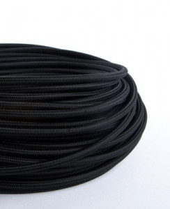 Cablu Textil Negru 2x0,75 [2]- savelectro.ro