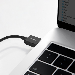 Cablu USB-C, 66W, 1m, negru, Baseus [7]- savelectro.ro