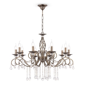 Candelabre, Candelabru Grace RC247-PL-10-R, 10xE14, arama+bej, IP20, Maytoni - savelectro.ro