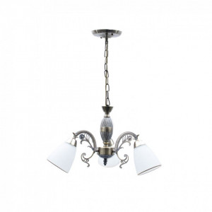 Corpuri de iluminat, Candelabru Mandy LY-3242, 3xE14, alb+auriu, IP20, Klausen - savelectro.ro