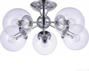 Candelabre, Candelabru Sedna 5xE27, argintiu, IP20, Klausen - savelectro.ro
