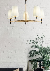 Candelabru Zaragoza H001CL-05BS, 5xE14, arama+alb, IP20, Maytoni [2]- savelectro.ro
