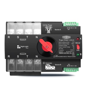 Comutator automat de transfer trifazat 4P, 125A, TOMZN