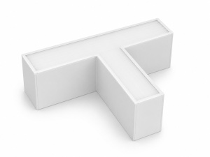 Tuburi LED si corpuri, Conector LED liniar slim in forma T, 15W, 1500 lm, lumina rece (6000 K), IP20, alb, Optonica - savelectro.ro