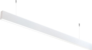 Lustre LED, Corp LED liniar suspendat neinterconectabil, 50W, 5000 lm, lumina neutra (4000 K), IP20, alb, Optonica - savelectro.ro
