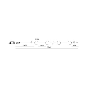 Ghirlanda luminoasa Venezia, 8W, lumina calda(2500 K), 7.74 m, protectie IP67 [4]- savelectro.ro