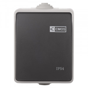 Intrerupator alternativ, 10A, montaj aplicat, protectie IP44, pentru exterior,Emos [1]- savelectro.ro
