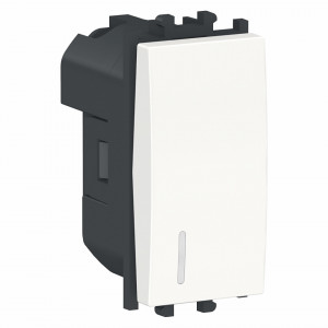 Prize si intrerupatoare Schneider, Intrerupator cu led, 1 modul, alb, Schneider Easy Styl - savelectro.ro
