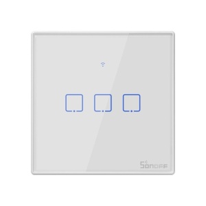 Întrerupător Tactil WiFi + RF 433MHz Sonoff T2 EU TX (3 canale) [2]- savelectro.ro