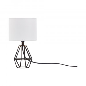 Lampa de birou BV06-00012, cu intrerupator, 1xE14, neagra+alba, IP20, Braytron