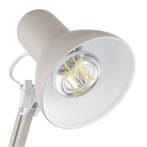 Lampa de birou Famous 1xE27, reglabila, IP20, nisipie, Globo Lighting [4]- savelectro.ro