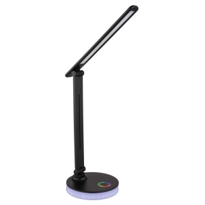 Lampa de birou LED Geraldo 5W + RGB 2W, lumina calda/neutra/rece, 538 lm, dimabila, neagra mat, Globo Lighting [17]- savelectro.ro