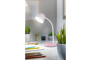 Lampa de birou LED Helin LB-HEL6W-20-DEC, cu intrerupator, 6W, 350lm, lumina neutra, alba+roz, IP20, GTV [2]- savelectro.ro
