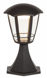 Lampa de exterior Sorrento LED, negru mat, transparent, 1 bec, 500 lm, lumina calda (3000K), 8127, Rabalux [2]- savelectro.ro